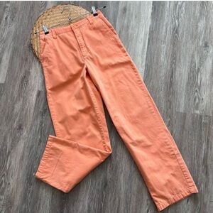 Aritzia Sunday Best Orange Straight Leg Jeans